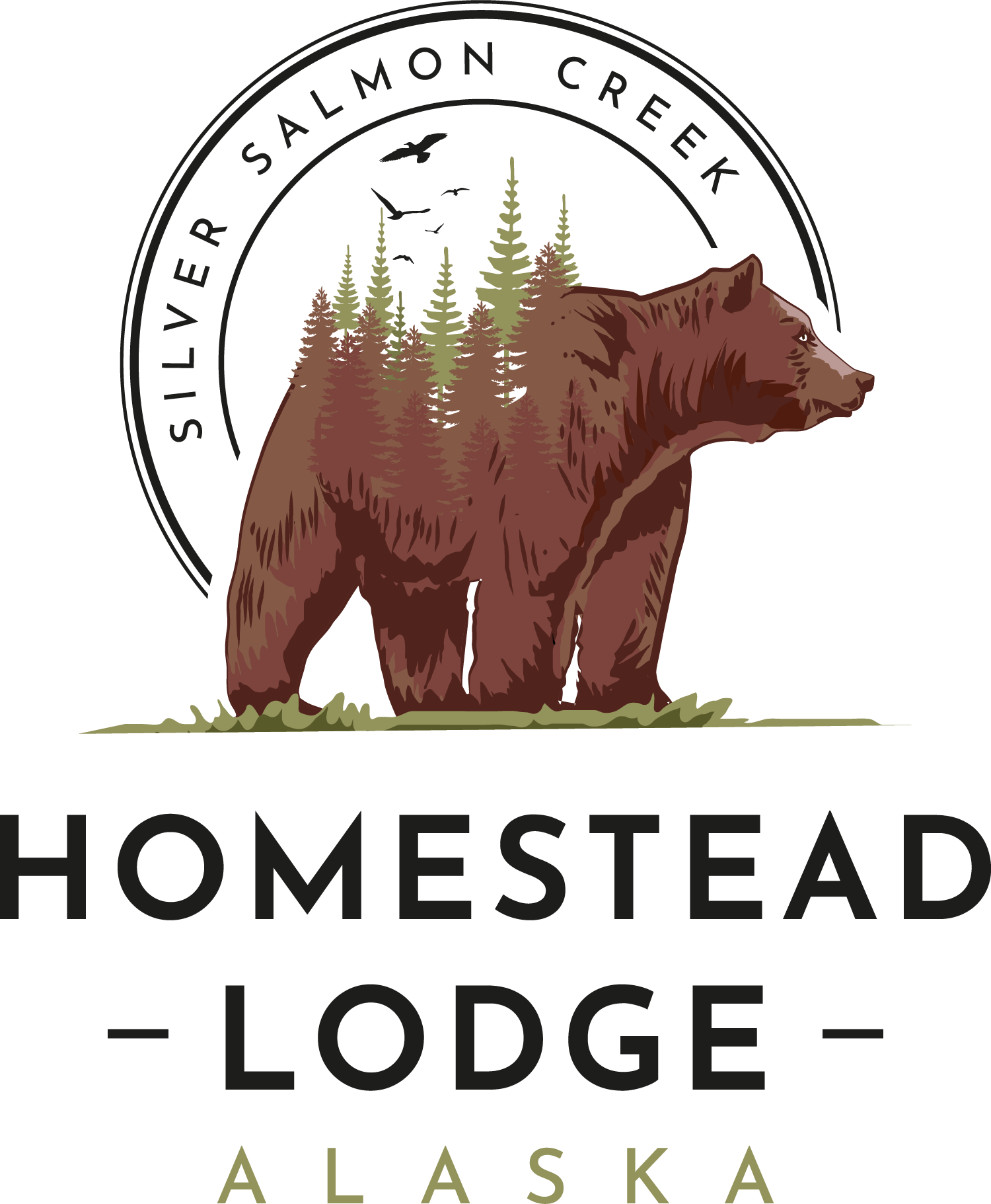 Silver Salmon Creek | Homestead Lodge lodge logo